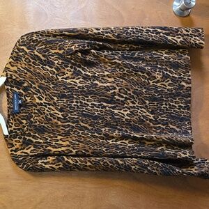 Jones New York Leopard Print Shirt PS